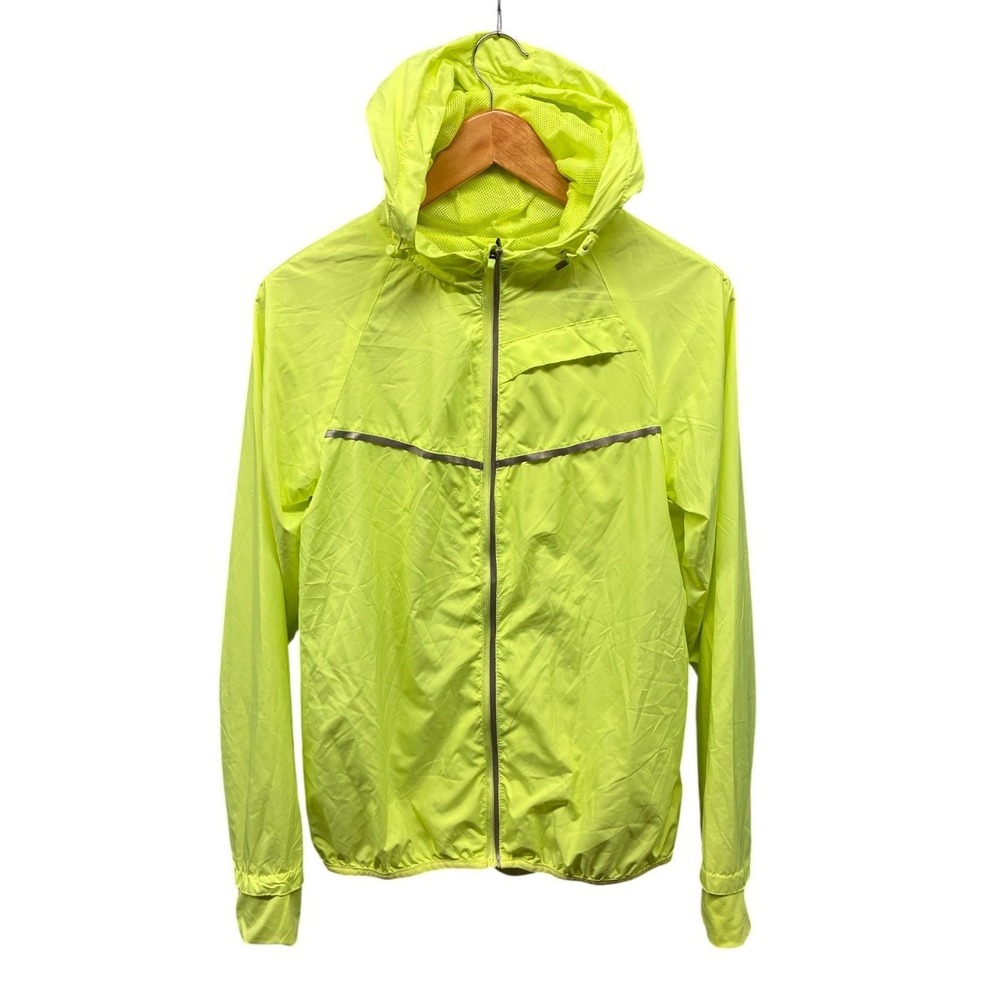 Atmosphere Workout Jacket Women's Size 10 Neon Hooded Windbreaker Running